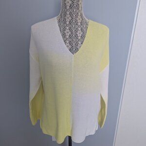 NWOT Sigrid Olsen 100% Cotton Long Sleeve Ombre Tunic Sweater